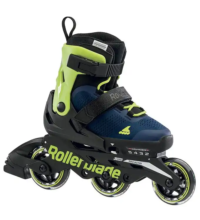Rollerblade Rolschaatsen - Microblade 3WD - Blue/Limoen - In Alleen Vandaag