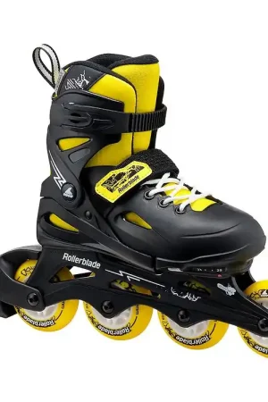 Merkproduct Rollerblade Rolschaatsen - Fury - Zwart/Geel - Skeelers