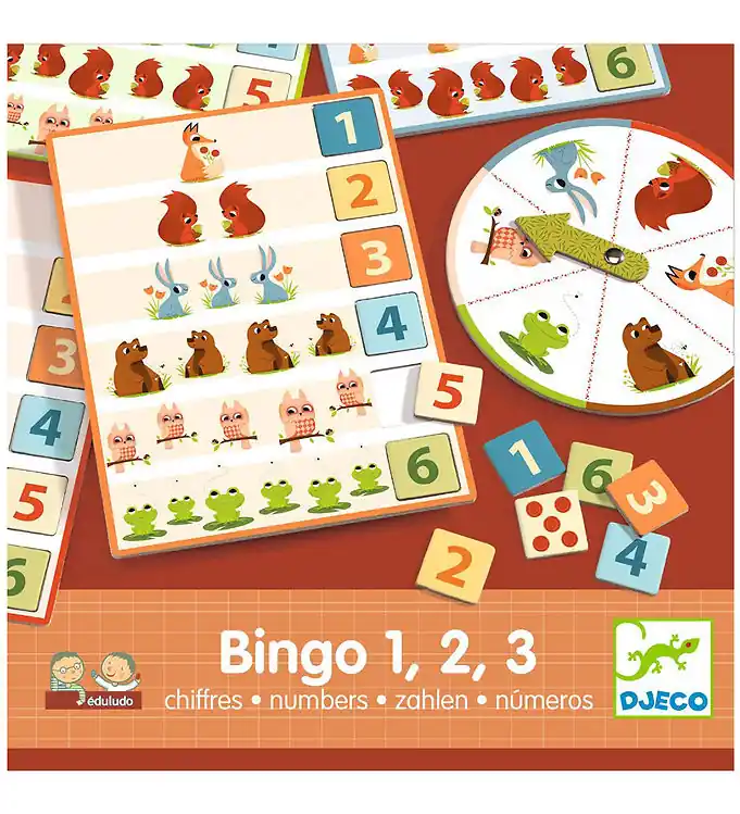 Djeco Spel - Bingo 1,2, 3 - Cijfers Actieprijs