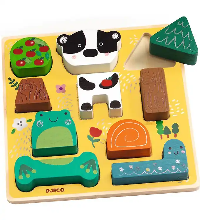 Nu Kopen Djeco Puzzel - 10 Bakstenen - Hout Happy