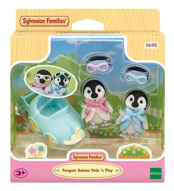 Sylvanian Families - Penguin Babies Ride 'n Play - 5695 Exclusieve Aanbieding
