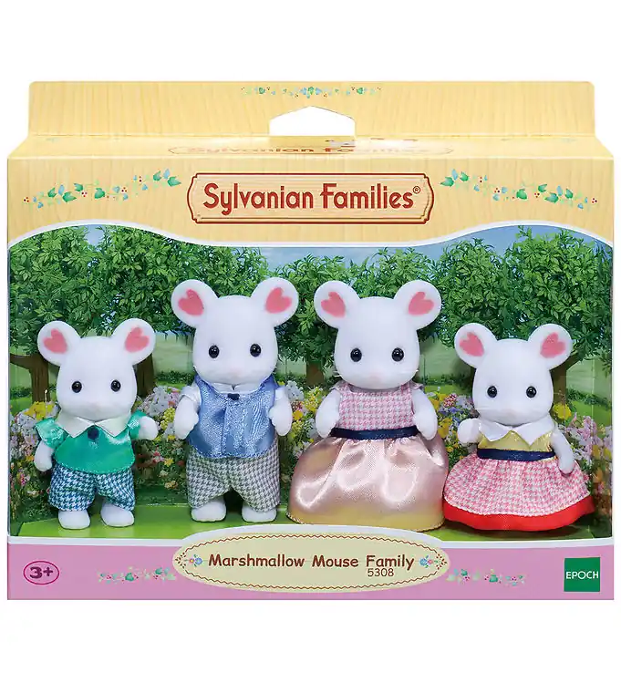 Tijdelijk Beschikbaar Sylvanian Families - Marshmallow-muisfamilie - 5308