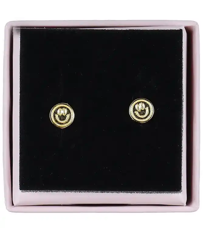 Korting MillaVanilla Oorbellen - Smiley - Goud