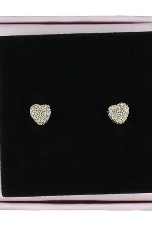 MillaVanilla Oorbellen - Hart Glitter - Goud Veilige Betaling