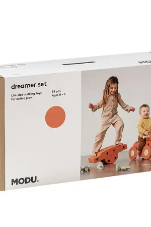 Korting MODU Dromer Set - 34 Onderdelen - 70x40x20 cm - Burnt Orange/Dus
