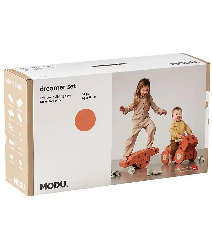 Korting MODU Dromer Set - 34 Onderdelen - 70x40x20 cm - Burnt Orange/Dus