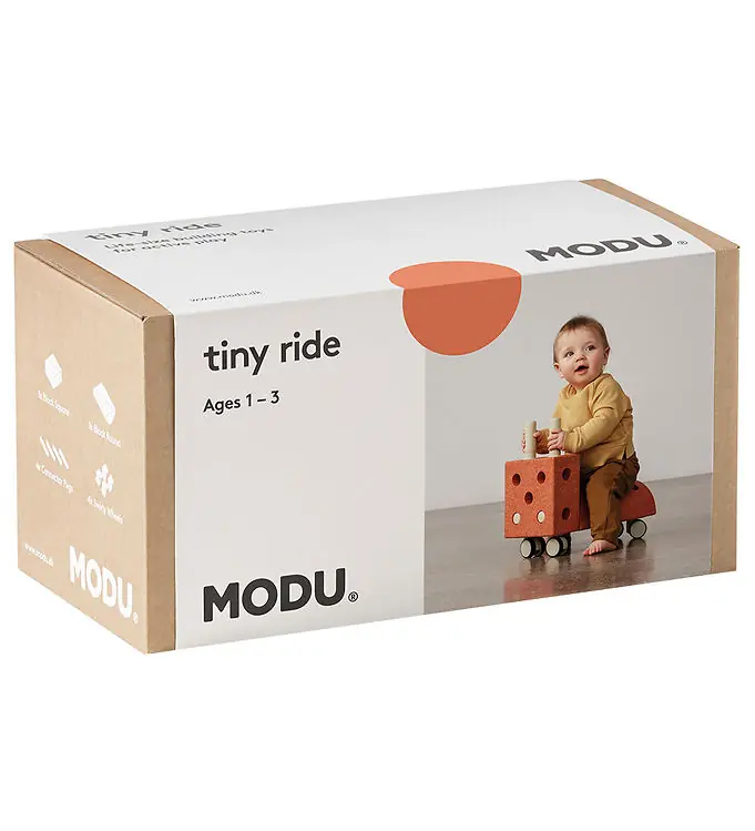 MODU Loopwagen - Tiny Ride - 10 Onderdelen - Burnt Orange/Dusty Uitverkoop