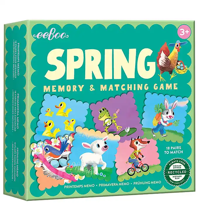 Eeboo Geheugenspel - 18 Paar - Lente Laatste Kans