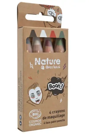 Grim Tout Theater make-up - 4 Kleurpotloden - Boo Finale Uitverkoop