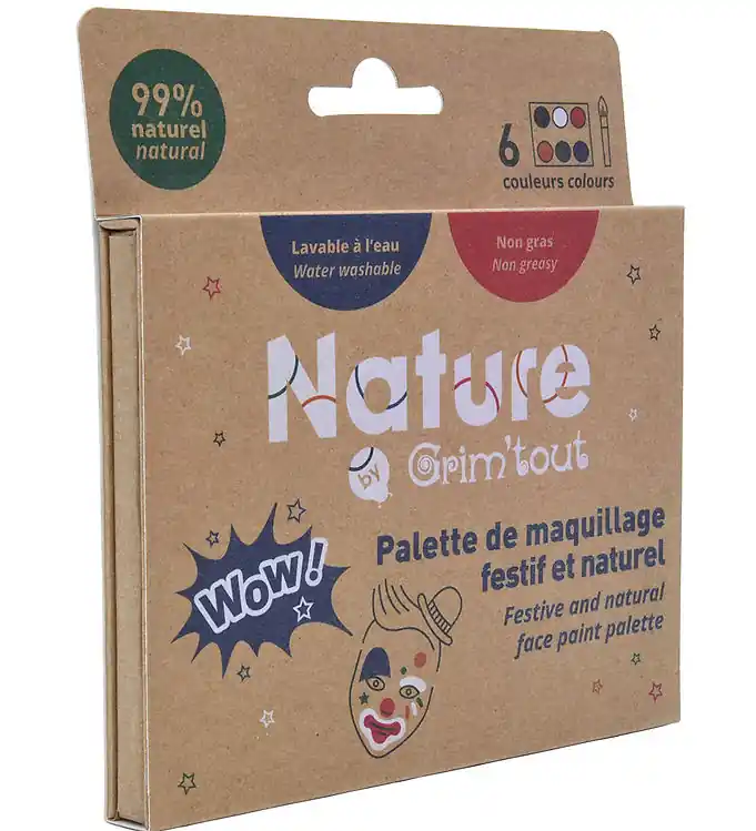 Grim Tout Schmink - 6 Kleuren m. Kwast - Wow Beste Prijs