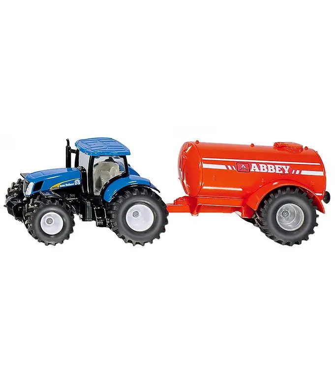 Laatste Versie Siku Tractor m. Mesttank - New Holland T7070 - 1:50 - Blauw/Oran
