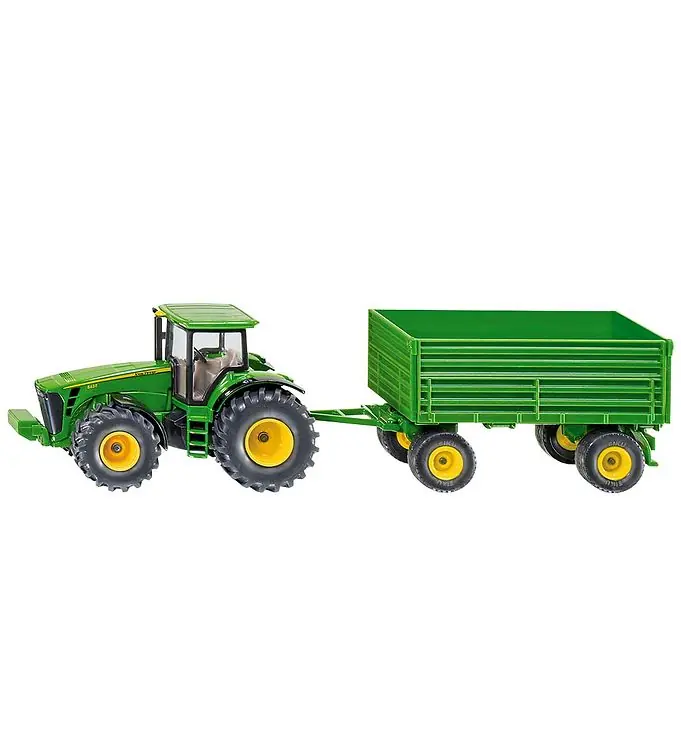 Dagaanbieding Siku Trekker m. Aanhangwagen - John Deere 8430 - 1:50 - Groen