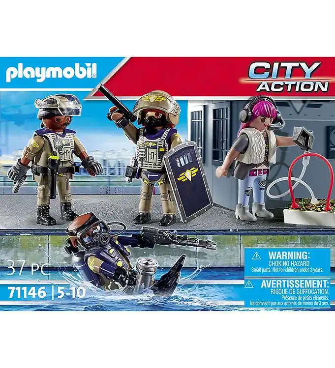Veilige Betaling Playmobil City Action - SWAT-figurenset - 71146 - 37 Onderdelen