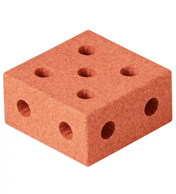 Koop Vandaag MODU Blok Vierkant - 20x20x10 cm - Burnt Orange