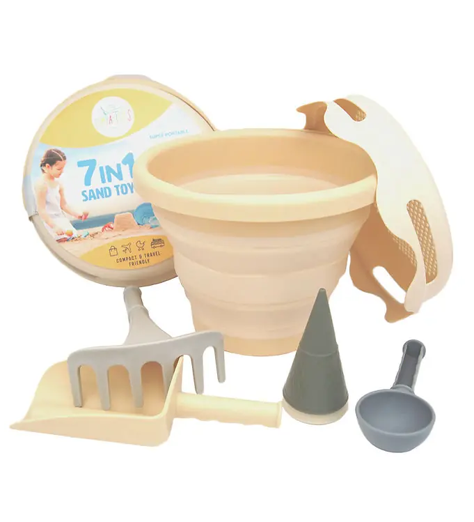 Laatste Versie Compact Toys Strandset - 7 Onderdelen - Beige