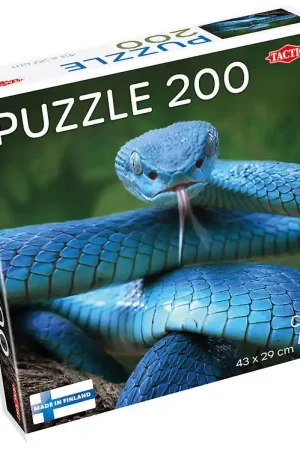 TACTIC Puzzel - 200 Bakstenen - 43x29 cm - Blue Adderslang Lage Kosten