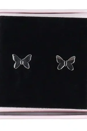 Koop Vandaag MillaVanilla Oorbellen - Vlinder - Zilver