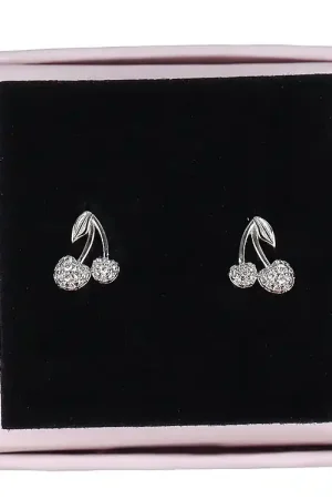 Flitsaanbieding MillaVanilla Oorbellen - Cherry Bling - Zilver