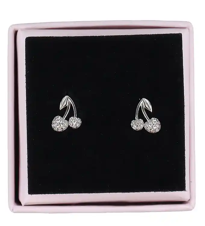 Flitsaanbieding MillaVanilla Oorbellen - Cherry Bling - Zilver