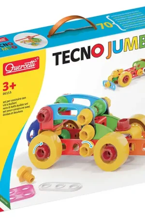 Aanbieding Quercetti Vaartuig - Zelf bouwen - Techno Jumbo - 72 Onderdelen