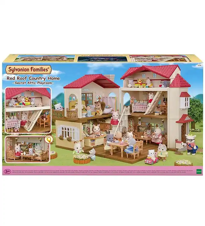 Sylvanian Families - Red Roof Country Home - Geheim bij... - 570 Op = Op