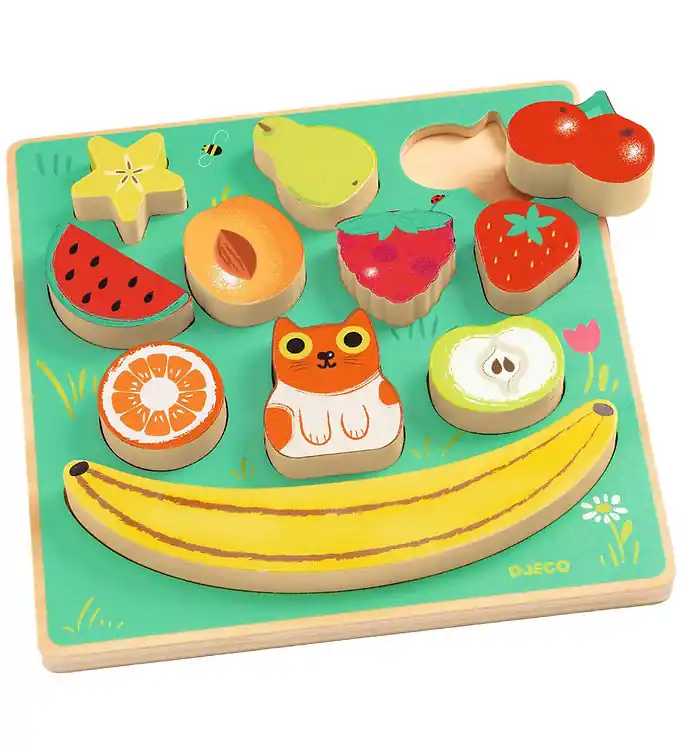 Djeco Puzzel - 11 Bakstenen - Hout - Puzz & Boom Happy Speciale Aanbieding
