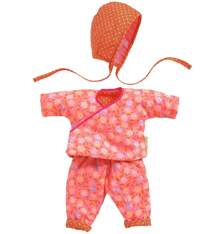 Djeco Poppenkleding - Petunia - Roze/Oranje Favoriet