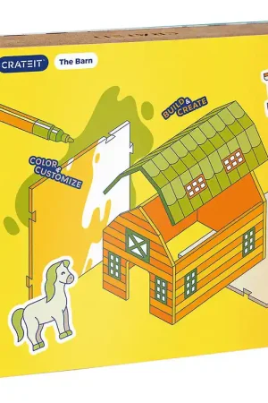 Crateit Creatieve Speelset - De boerderij - Hout - Het leven in Koop Online