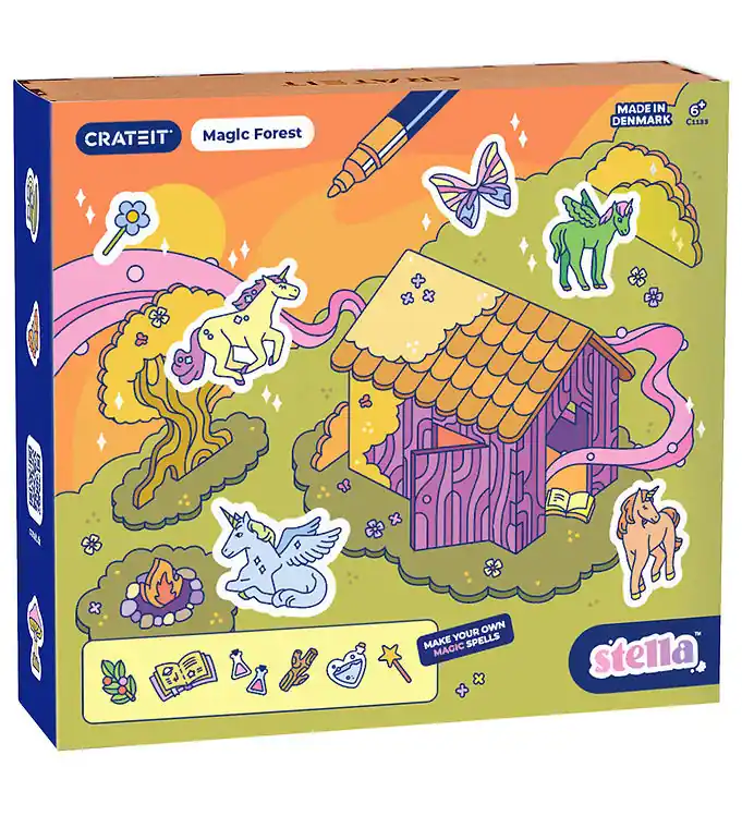 Crateit Creatieve Speelset - Hout - Eenhoorn - Magisch Bos Aanbieding