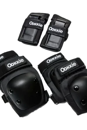 Ookkie Beschermingsset - Veiligheidspads x-Small - Zwart Hoge Kwaliteit