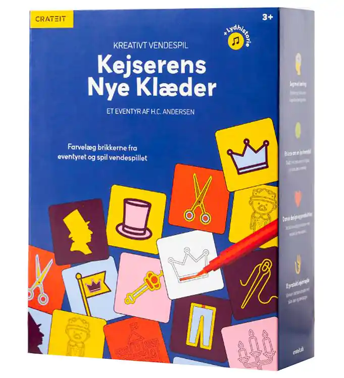 Crateit Memory Spel - Hout - De nieuwe kleren van de keizer - 40 Tijdelijk Beschikbaar