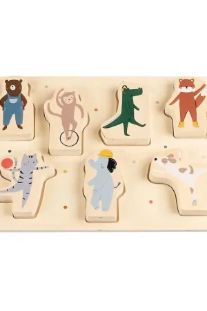Sebra Puzzel - Hout - Tenen/bouwers Superprijs