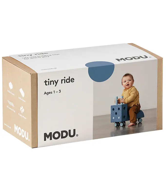 MODU Loopwagen - Tiny Ride - 10 Onderdelen - 40x20x36 cm - Deep Gecertificeerd