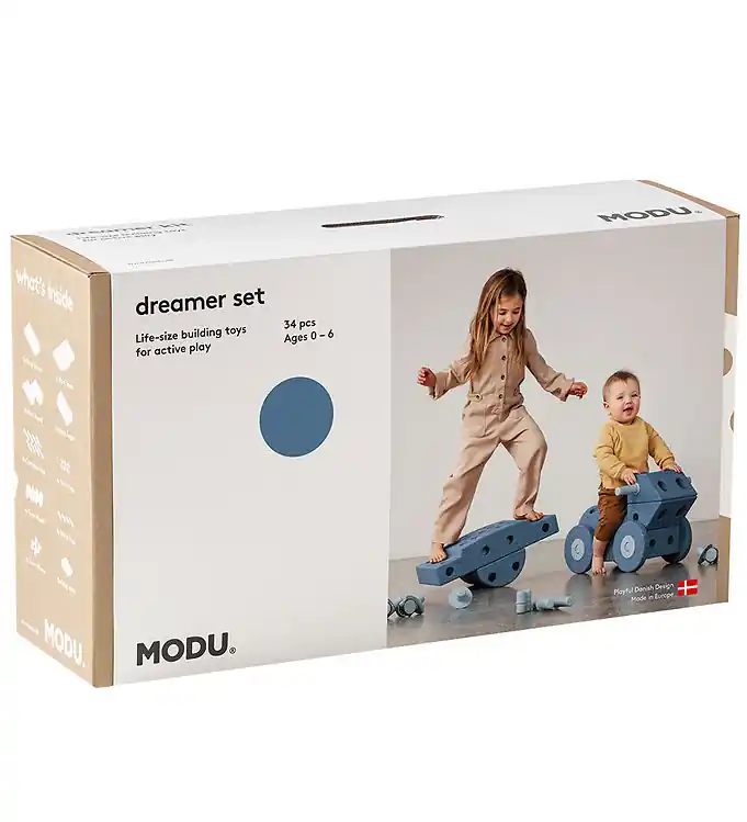 Op = Op MODU Dromer Set - 34 Onderdelen - 70x40x20 cm - Deep Blue/Sky Bl
