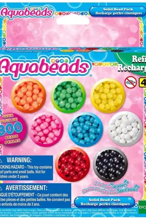 Aquabeads Kralen - 800+ st. - Solid kralenpakket - Multicolour Gecertificeerd