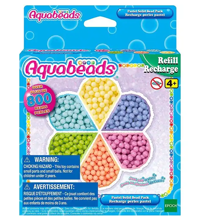Bestel Nu Aquabeads Kralen - 800+ st. - Pastel Solid Kralenpakket