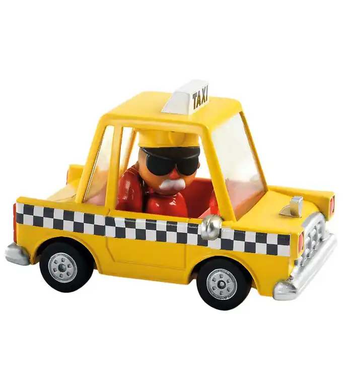 Djeco Auto - gekke motoren - Taxi Joe Direct Beschikbaar