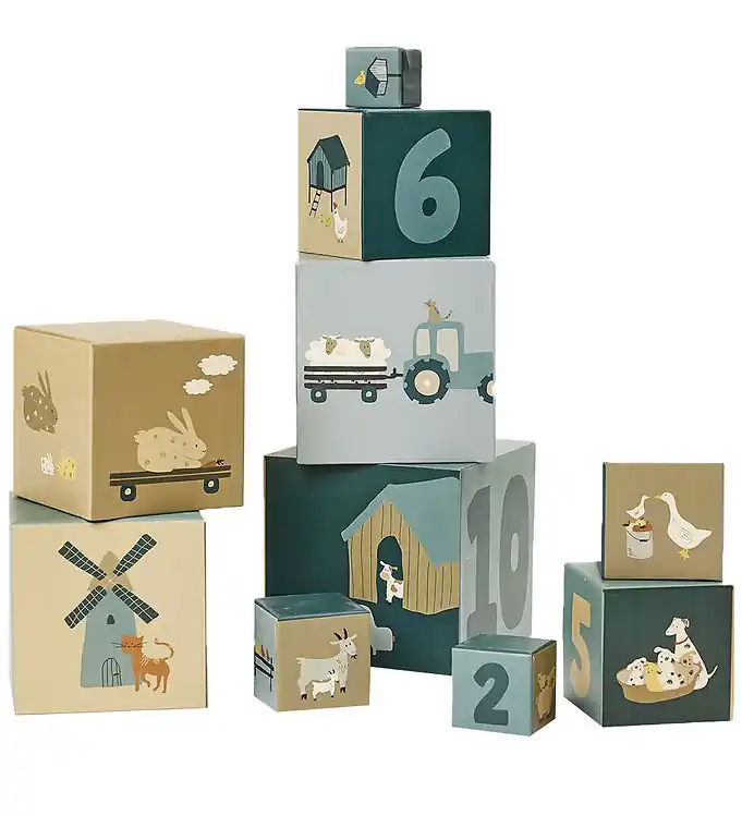 Superprijs Smallstuff Stapeldozen - 10 stk - Farm Eend Motor