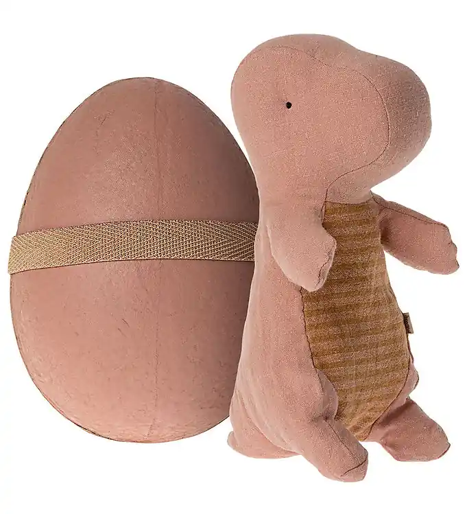 Maileg Knuffel - Gantosaurus in ei - Klein - Oud Rose Favoriet
