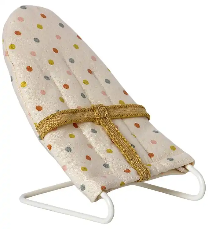 Maileg Ligstoel - Micro - Off White m. Stippen Laatste Versie