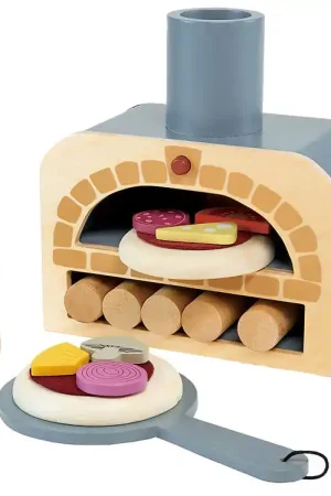 Tender Leaf Houten Speelgoed - Pizzaoven - 18 Onderdelen Beperkte Voorraad