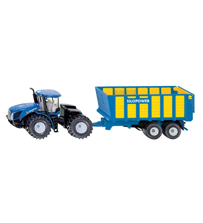 Favoriet Siku Trekker m. Silagewagen - New Holland T9.560 - Blauw