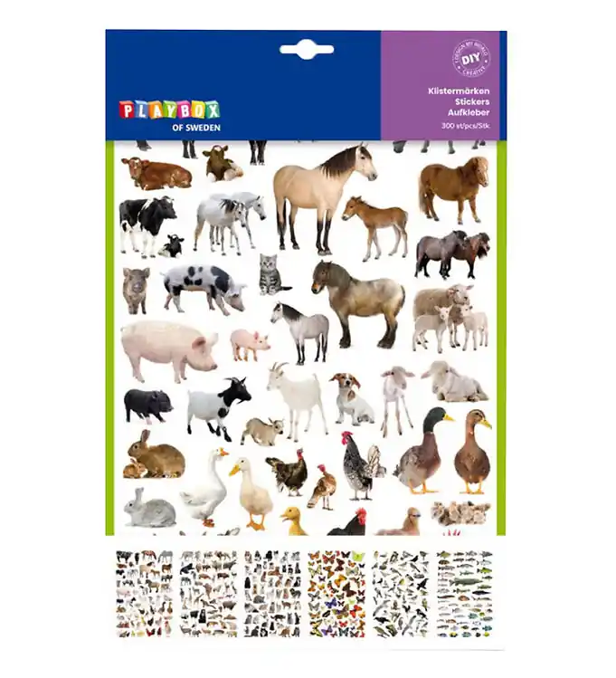 Playbox Stickers - 300 st. - Schattig Animals Veilige Betaling