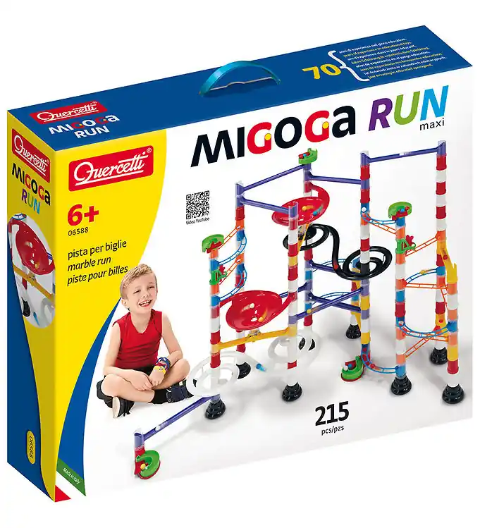 Premium Quercetti Knikkerbaan - Migoga-run Maxi - 215 Onderdelen - 6588