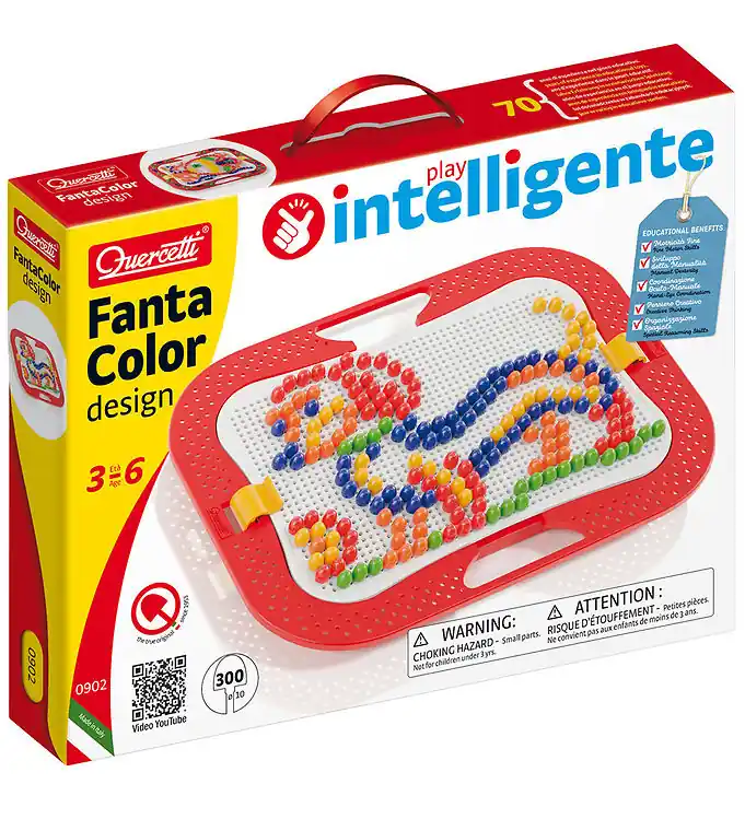 Gecertificeerd Quercetti Pinmozaïek - Fantacolor - 300 Onderdelen - 0902