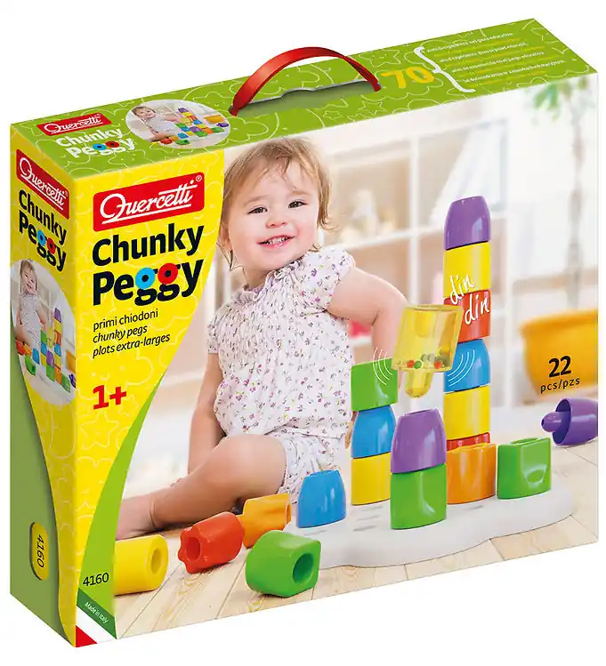 Quercetti Pin Mozaïek - Dikke Peggy - 22 Onderdelen - 4160 Goedkoop