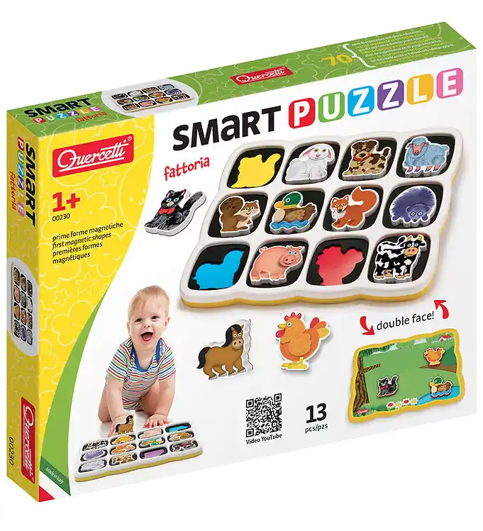 Direct Verzonden Quercetti Magnetisch Puzzel - 13 Onderdelen - 0230
