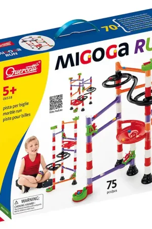 Actieprijs Quercetti Knikkerbaan - Migoga Run Vortis - 75 Onderdelen - 6538