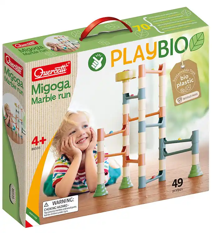 Quercetti Knikkerbaan - Migoga Marble Voer Playbio uit - 49 Onde Merkproduct