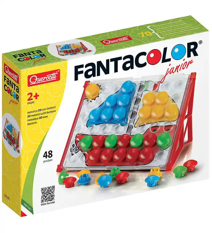 Dagaanbieding Quercetti Pinmozaïek - Fantacolor 3D - 48 Onderdelen - 04195